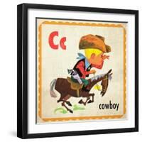 Vintage ABC- C-null-Framed Giclee Print