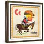 Vintage ABC- C-null-Framed Giclee Print