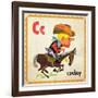 Vintage ABC- C-null-Framed Giclee Print