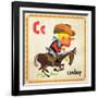 Vintage ABC- C-null-Framed Giclee Print