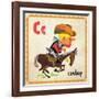 Vintage ABC- C-null-Framed Giclee Print