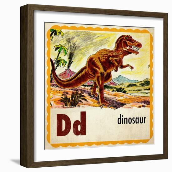 Vintage ABC- D-null-Framed Giclee Print