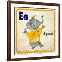 Vintage ABC- E-null-Framed Giclee Print