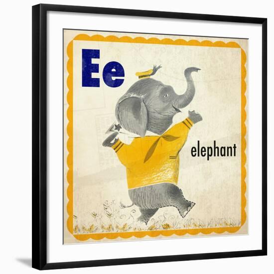 Vintage ABC- E-null-Framed Giclee Print