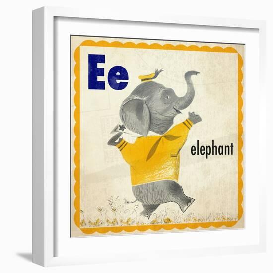 Vintage ABC- E-null-Framed Giclee Print