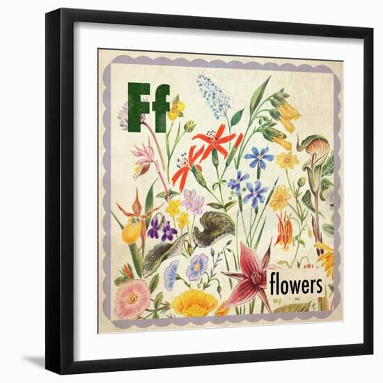 Vintage ABC- F-null-Framed Giclee Print