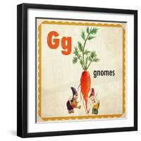 Vintage ABC- G-null-Framed Giclee Print