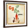 Vintage ABC- G-null-Framed Giclee Print