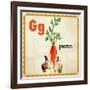 Vintage ABC- G-null-Framed Giclee Print