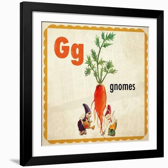 Vintage ABC- G-null-Framed Giclee Print