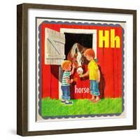 Vintage ABC- H-null-Framed Giclee Print