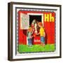 Vintage ABC- H-null-Framed Giclee Print