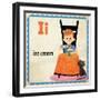 Vintage ABC- I-null-Framed Premium Giclee Print