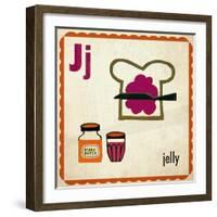 Vintage ABC- J-null-Framed Giclee Print