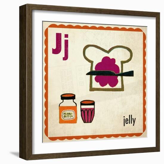 Vintage ABC- J-null-Framed Giclee Print