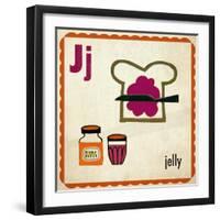 Vintage ABC- J-null-Framed Giclee Print