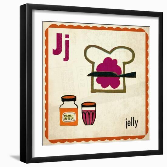 Vintage ABC- J-null-Framed Giclee Print