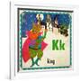 Vintage ABC- K-null-Framed Giclee Print