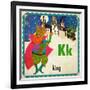 Vintage ABC- K-null-Framed Giclee Print