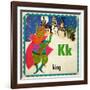 Vintage ABC- K-null-Framed Giclee Print