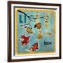 Vintage ABC- L-null-Framed Giclee Print