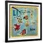 Vintage ABC- L-null-Framed Giclee Print