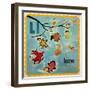 Vintage ABC- L-null-Framed Giclee Print