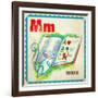 Vintage ABC- M-null-Framed Giclee Print