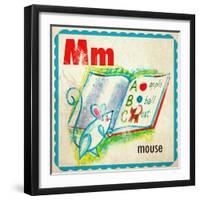 Vintage ABC- M-null-Framed Giclee Print