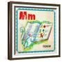 Vintage ABC- M-null-Framed Giclee Print