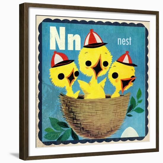 Vintage ABC- N-null-Framed Giclee Print