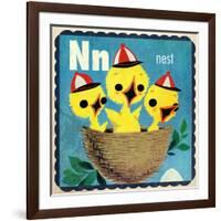 Vintage ABC- N-null-Framed Giclee Print