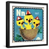 Vintage ABC- N-null-Framed Premium Giclee Print