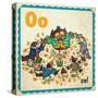 Vintage ABC- O-null-Stretched Canvas