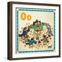 Vintage ABC- O-null-Framed Giclee Print