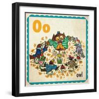 Vintage ABC- O-null-Framed Giclee Print