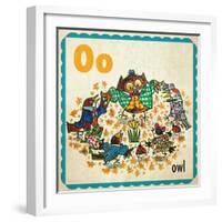 Vintage ABC- O-null-Framed Giclee Print