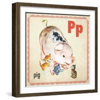 Vintage ABC- P-null-Framed Giclee Print