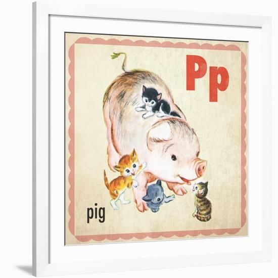 Vintage ABC- P-null-Framed Giclee Print