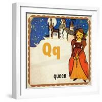 Vintage ABC-Q-null-Framed Giclee Print