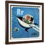 Vintage ABC- R-null-Framed Giclee Print