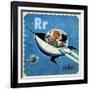 Vintage ABC- R-null-Framed Giclee Print