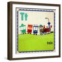 Vintage ABC- T-null-Framed Premium Giclee Print