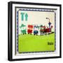 Vintage ABC- T-null-Framed Premium Giclee Print