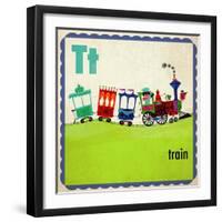 Vintage ABC- T-null-Framed Giclee Print