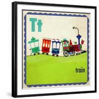 Vintage ABC- T-null-Framed Giclee Print