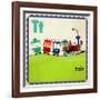 Vintage ABC- T-null-Framed Giclee Print