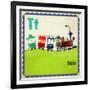 Vintage ABC- T-null-Framed Giclee Print