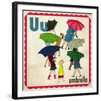 Vintage ABC- U-null-Framed Giclee Print