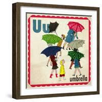 Vintage ABC- U-null-Framed Giclee Print